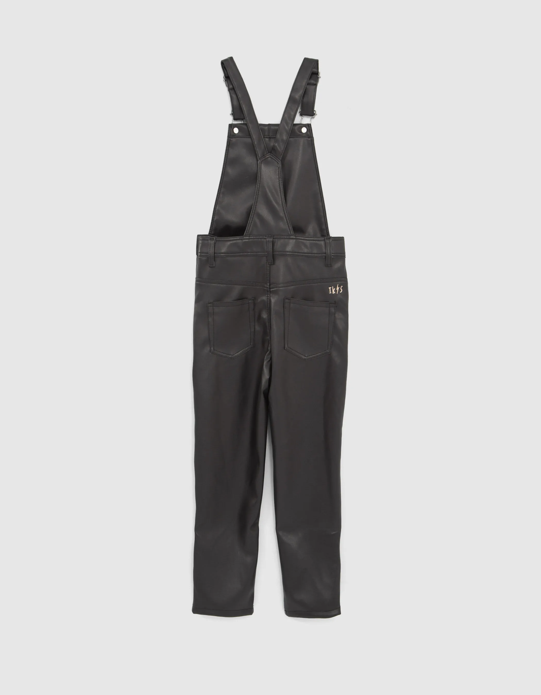 Salopette noire esprit rock fille