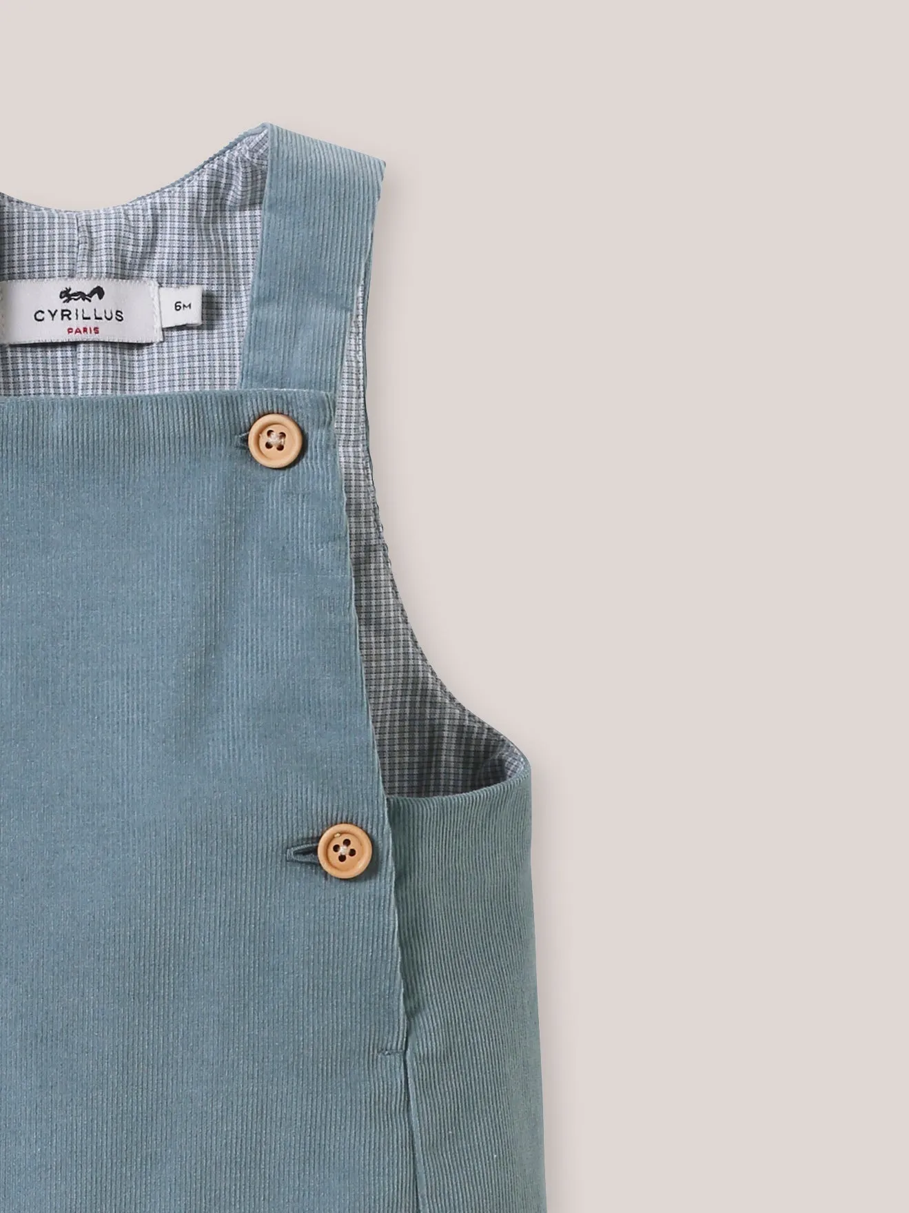 Salopette ouatinée bébé en velours
