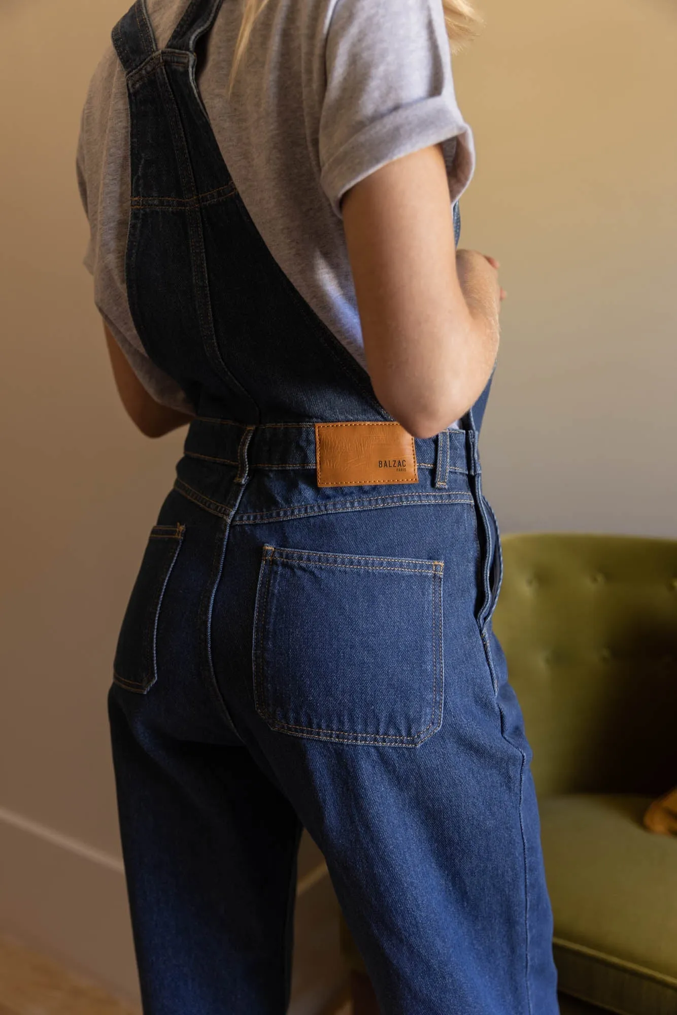 Salopette Reda bleu midi