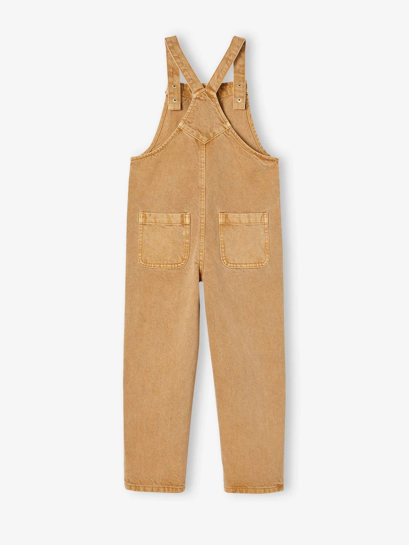 Salopette style charpentier fille taupe - Vertbaudet