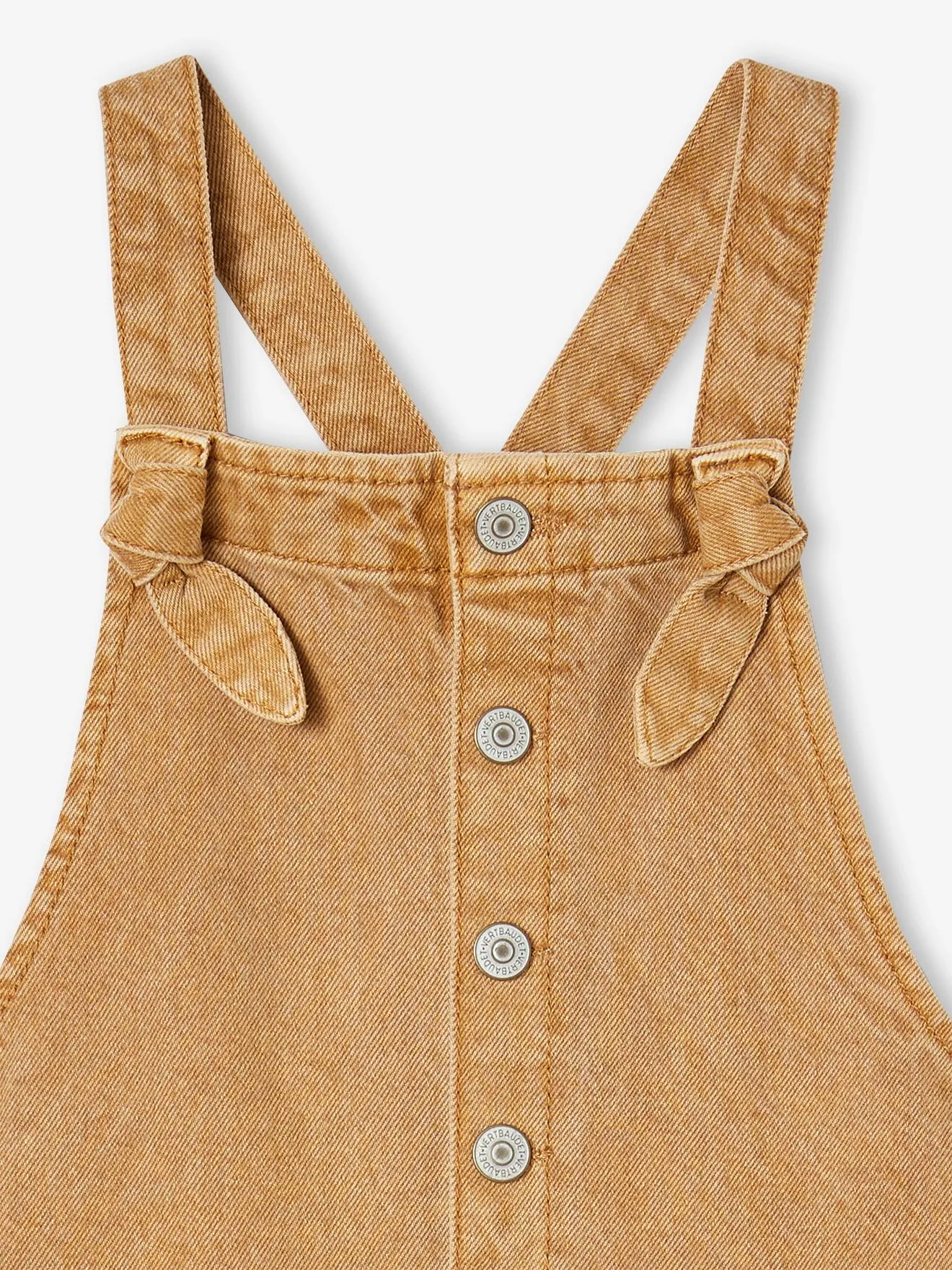 Salopette style charpentier fille taupe - Vertbaudet
