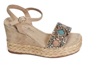 sandales compensees Alma en pena  Hernandez 509 taupe 