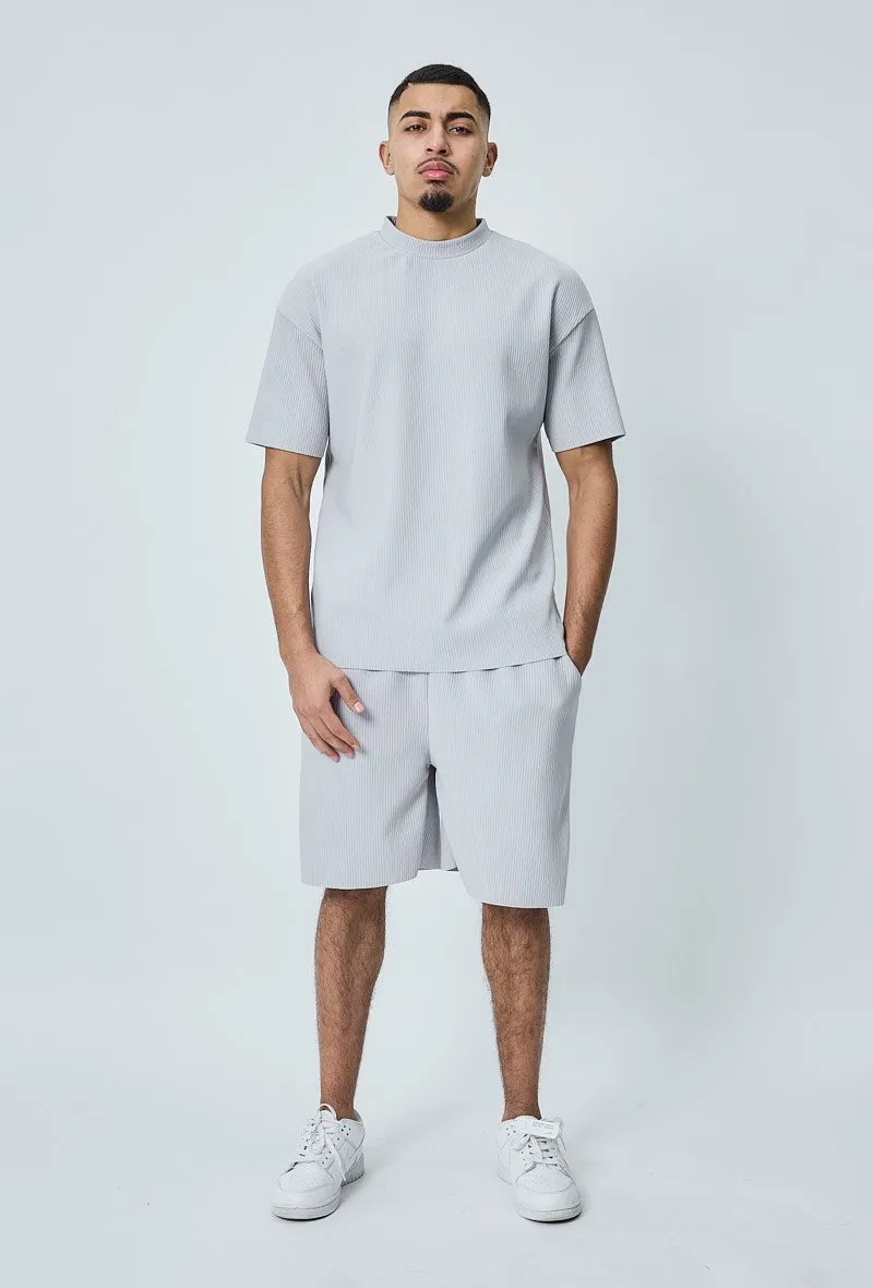 Short plissé oversize