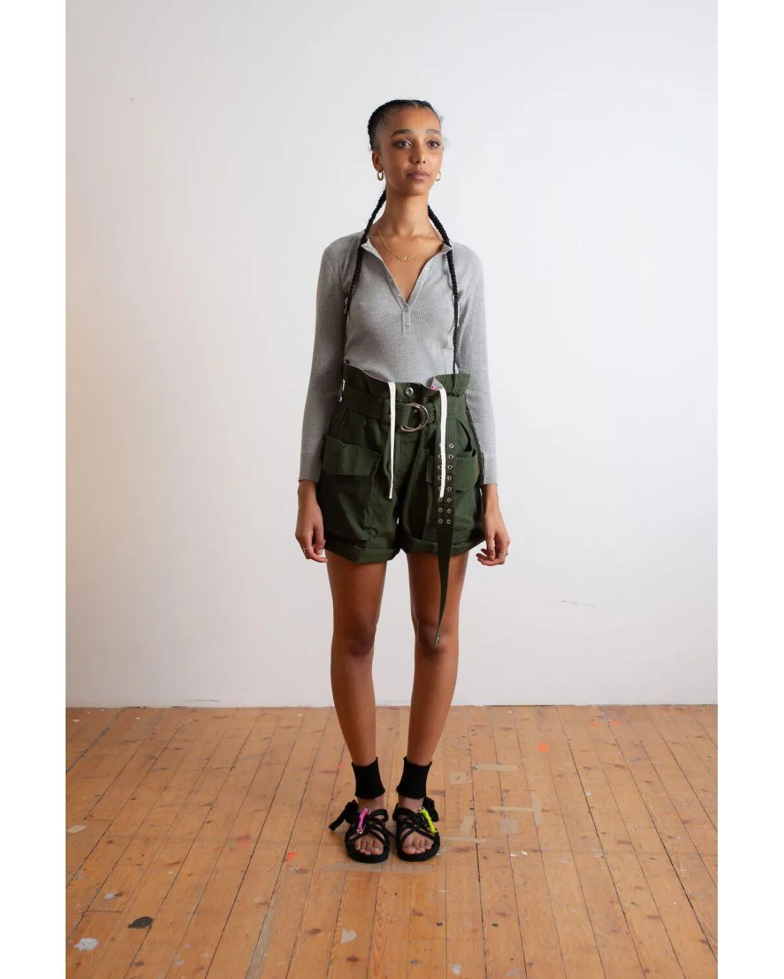 Short WORK WEAR KHAKI - La Fétiche  | Chez Maman Rouen