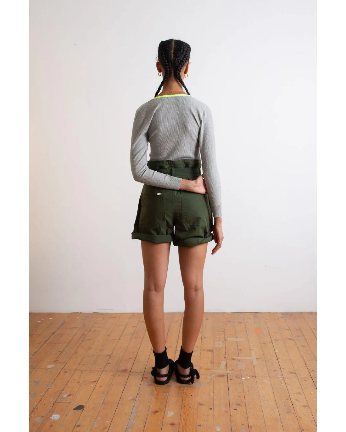 Short WORK WEAR KHAKI - La Fétiche  | Chez Maman Rouen