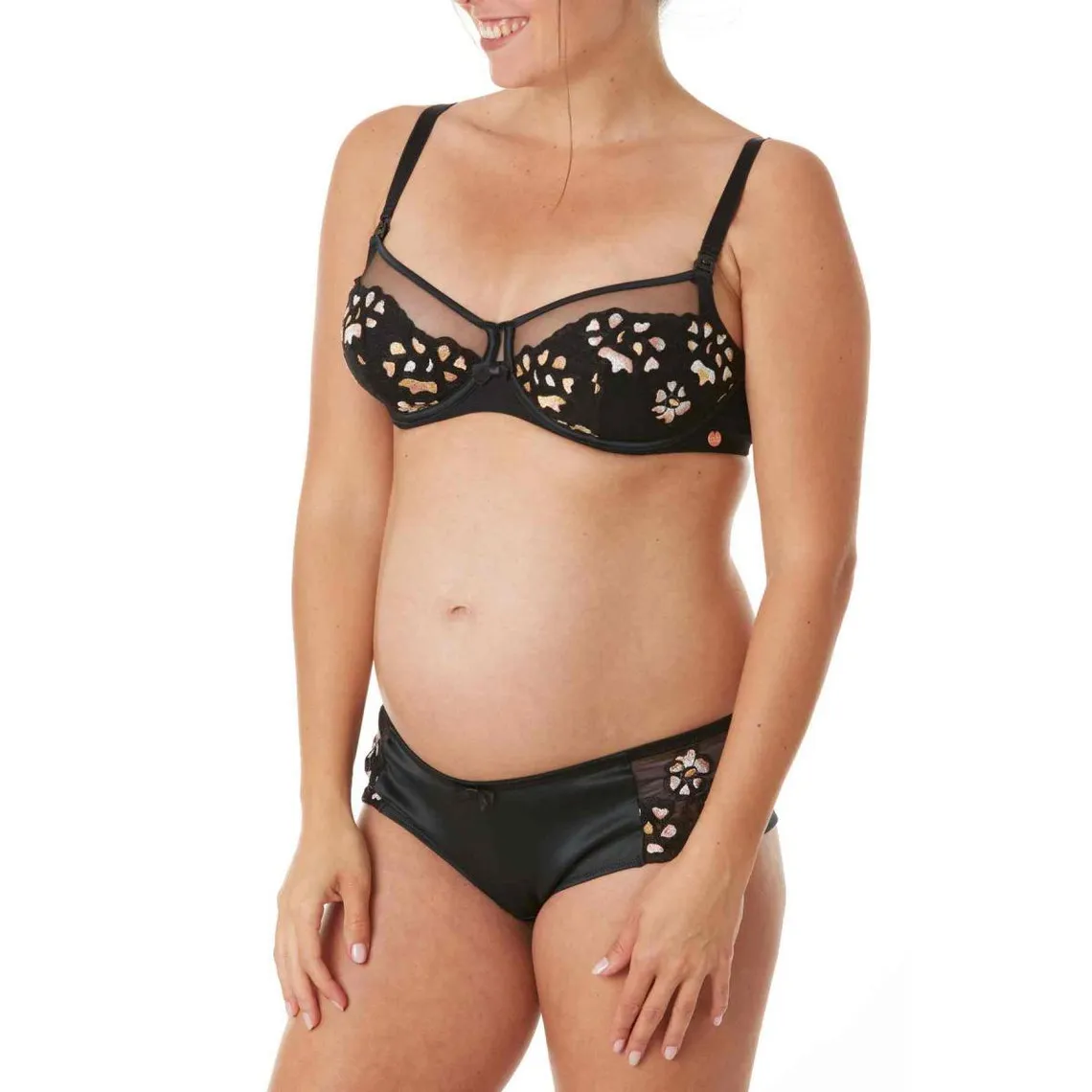 Shorty de grossesse noir Cache Coeur Lingerie  | 3 Suisses