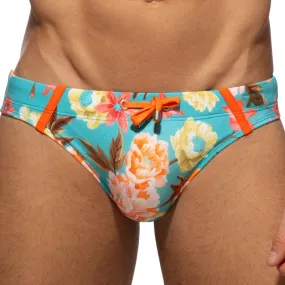 Slip de bain Roses - bleu - ADDICTED : vente slip de bain homme ADD...