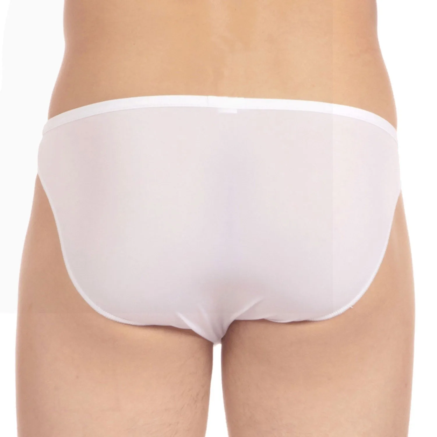 Slip micro Plumes - blanc - HOM : vente slips et bandeaux pour homm...