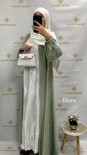 Sous robe sans manches plissé satiné - Tendance Hijab