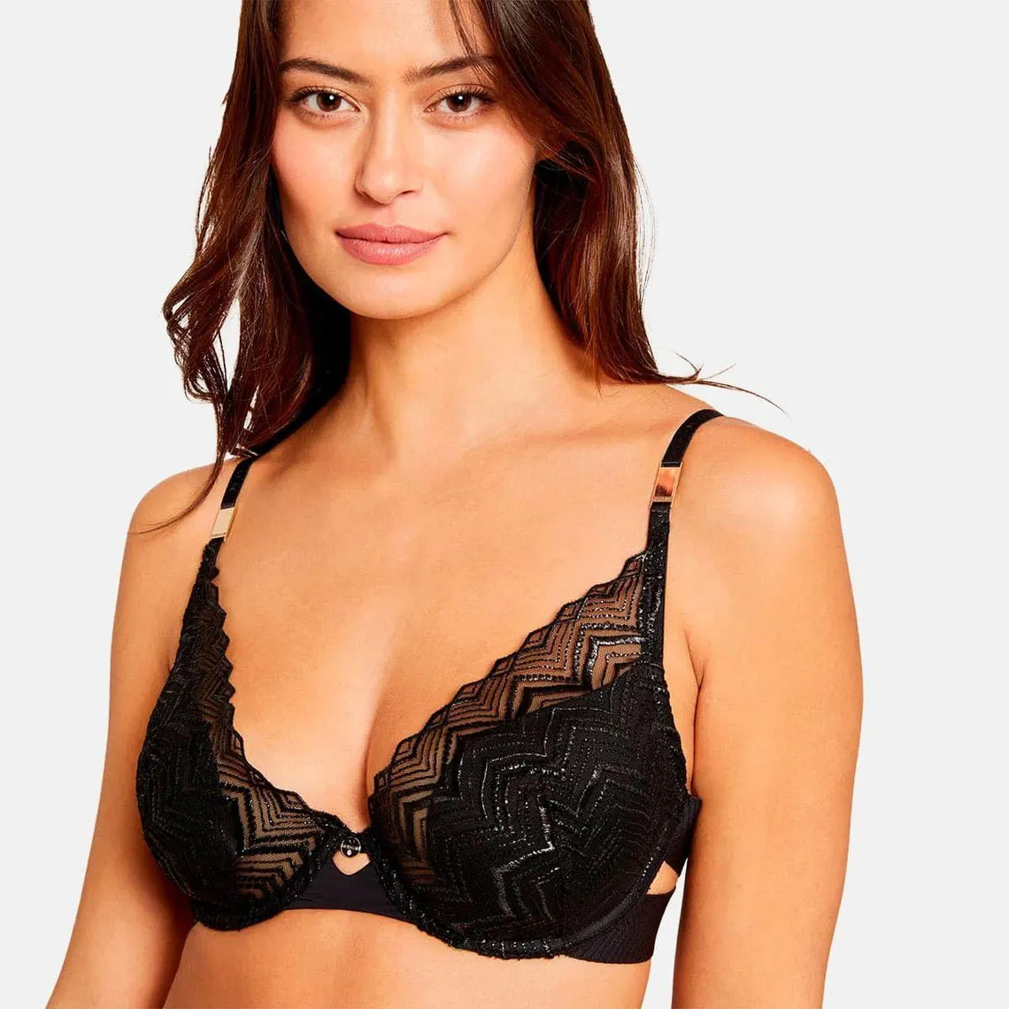 Soutien-gorge ampliforme armatures Noir Morgan Lingerie | 3 Suisses