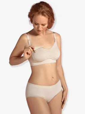 Soutien-gorge grossesse et allaitement à mémoire de forme CARRIWELL chair (honey) - Carriwell