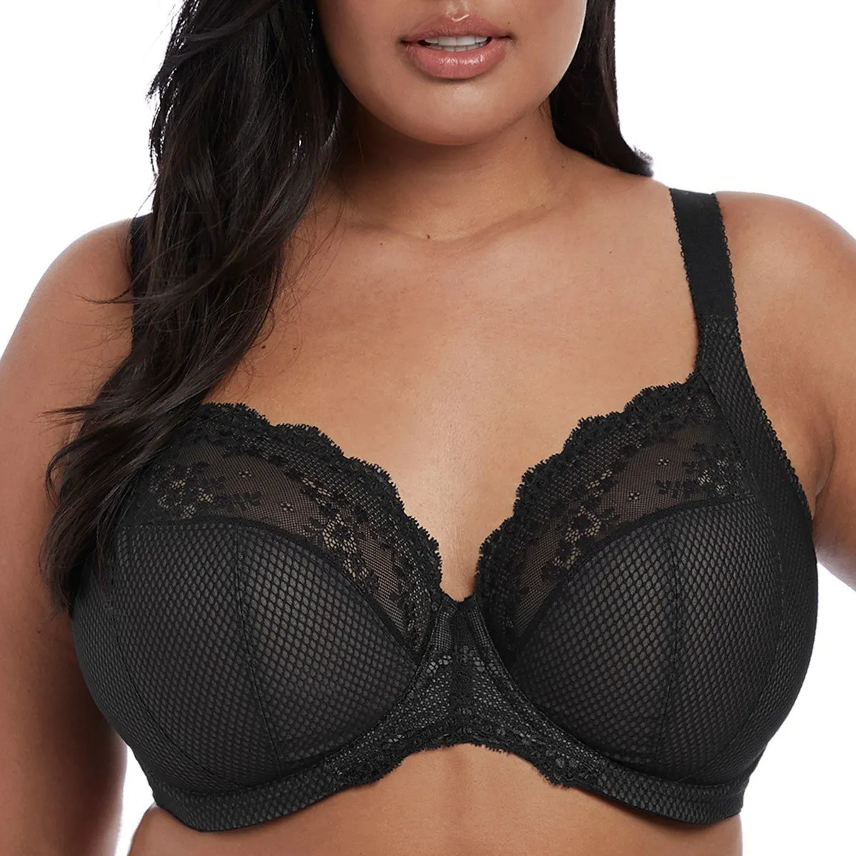 Soutien-gorge plongeant grande taille Charley noir d'Elomi lingerie