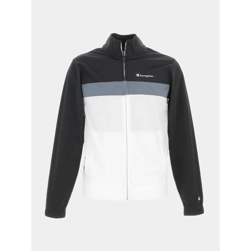 Survêtement veste zippée noir/blanc homme - Champion | wimod