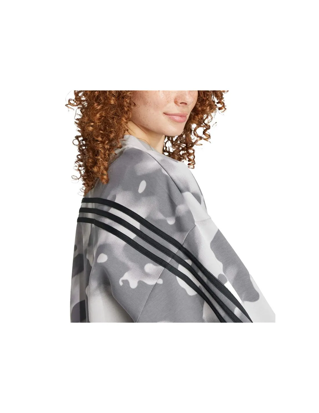 Sweat Femme Adidas Future Icons 3-Stripes Gris