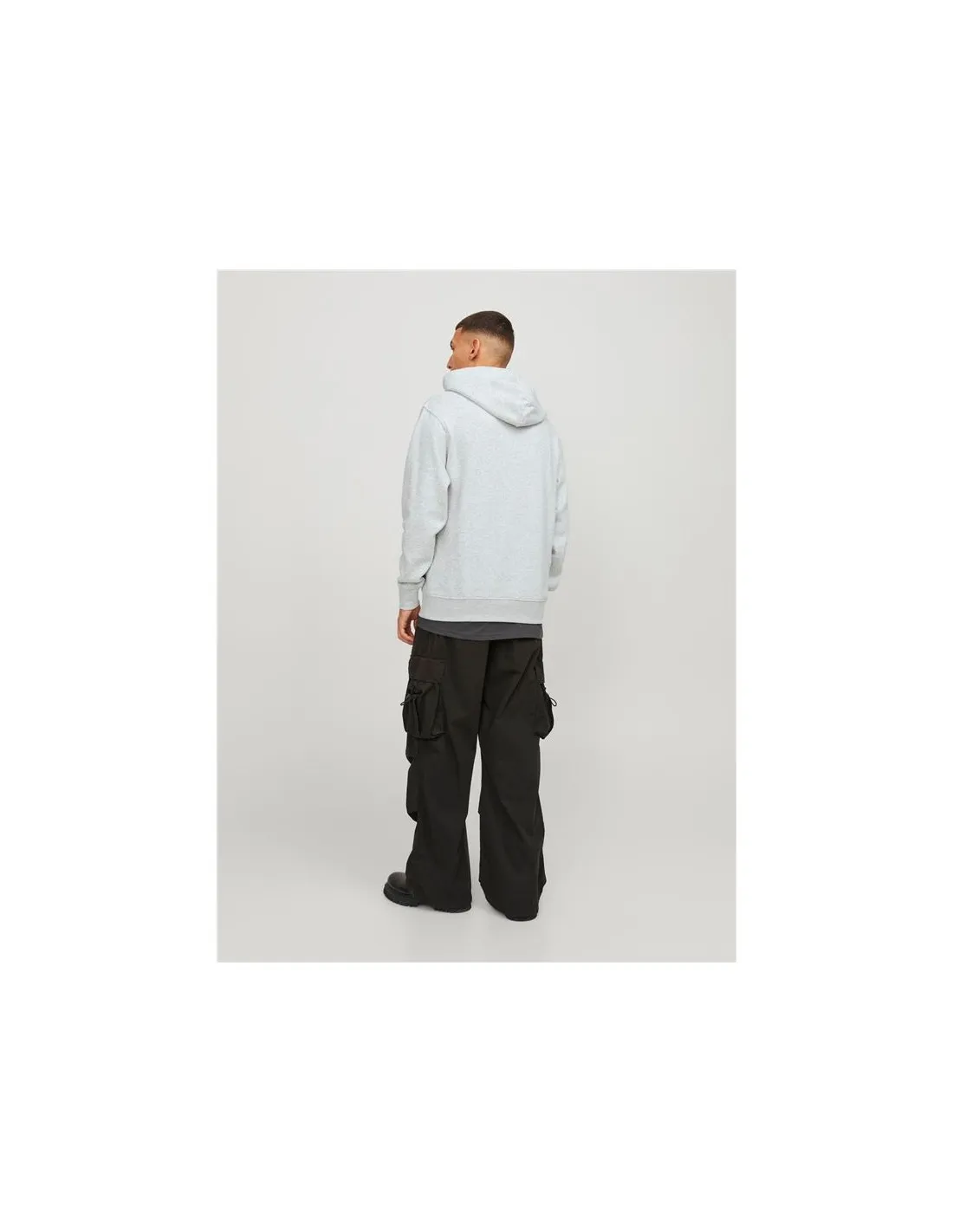 Sweat Jack and Jones Jorvesterbro Blanc Mélange Homme