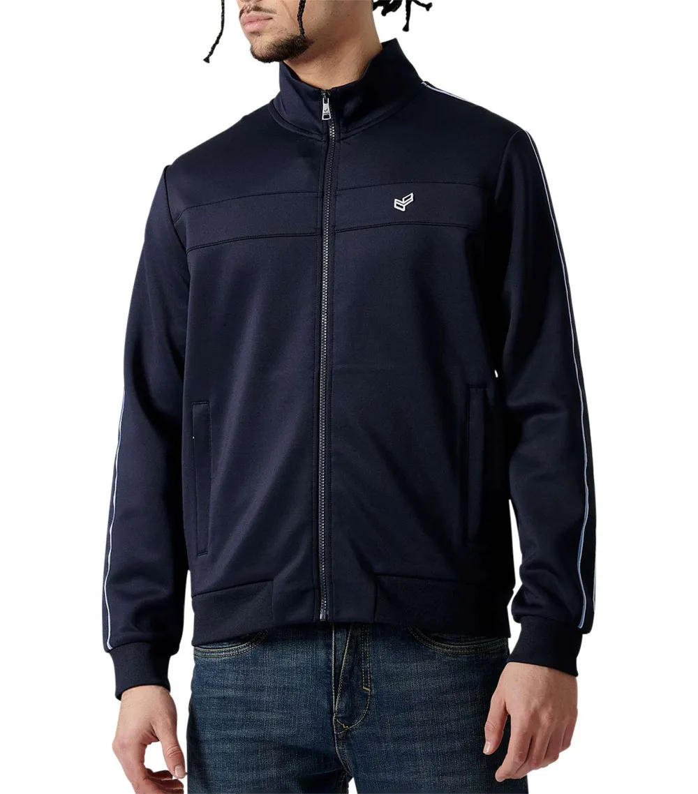 Sweat Kaporal avec manches longues et col montant marine