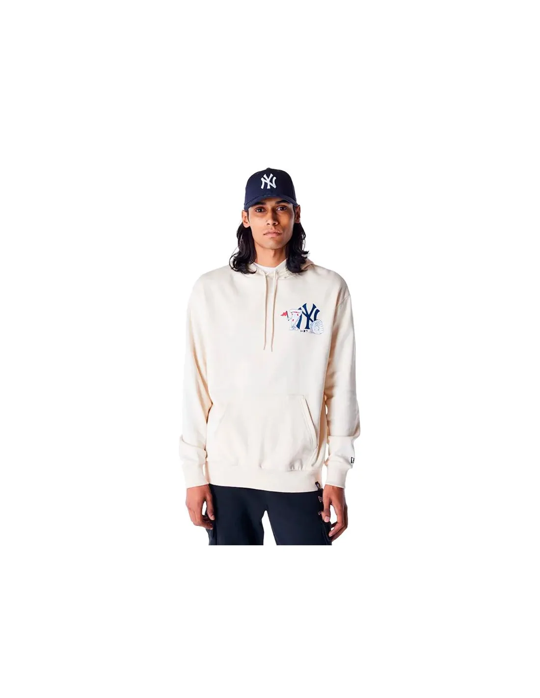 Sweat New Era MLB FOOD GRPHC OS New York Yankees LTCNVY Homme