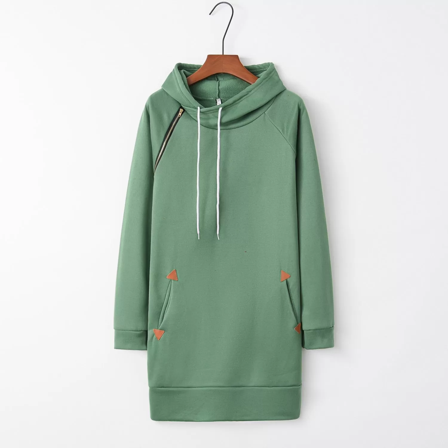 Sweat-shirt long à capuche