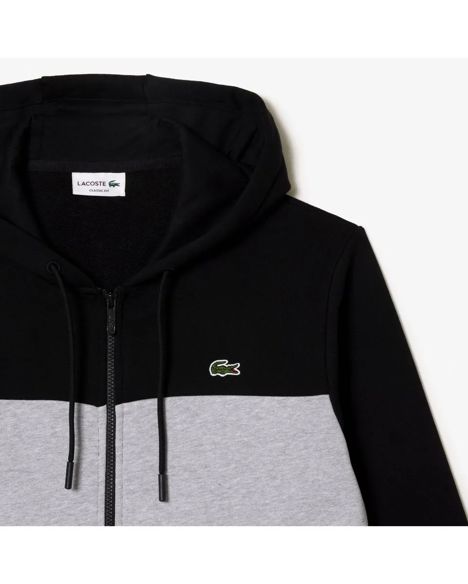 Sweat zip à capuche Homme Noir