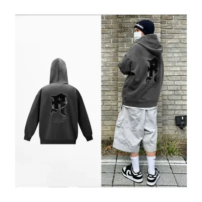 Sweat à capuche doublure en molleton doux pour homme