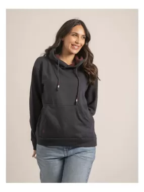 Sweatshirt capuche YZIA - Bleu marine