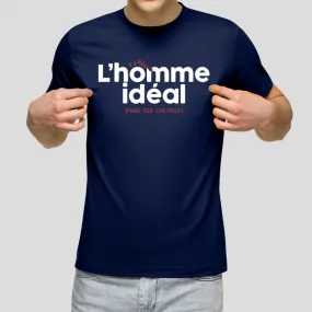 T-shirt 100% Coton bio - L'homme idéal perd ses cheveux