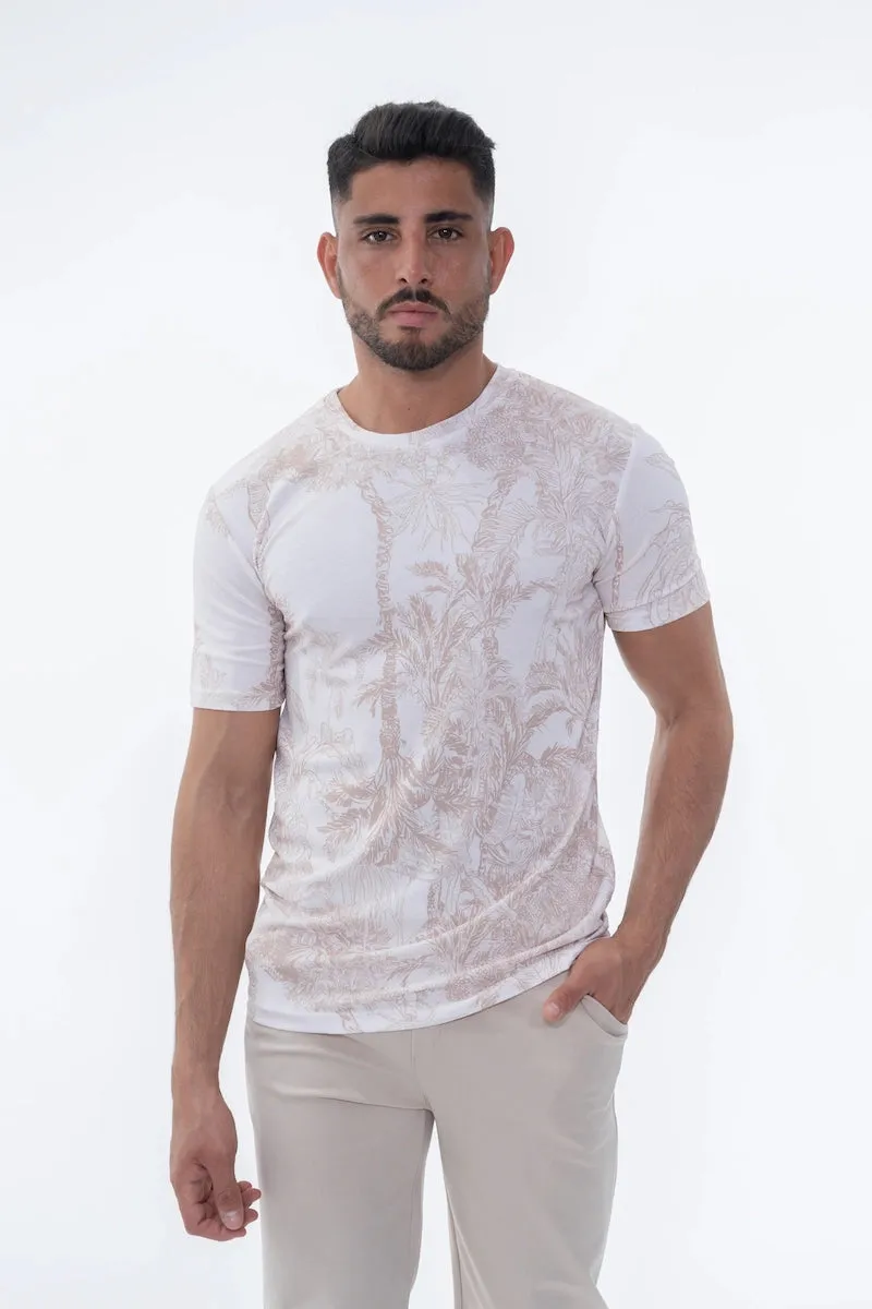 T-shirt aux motifs nature