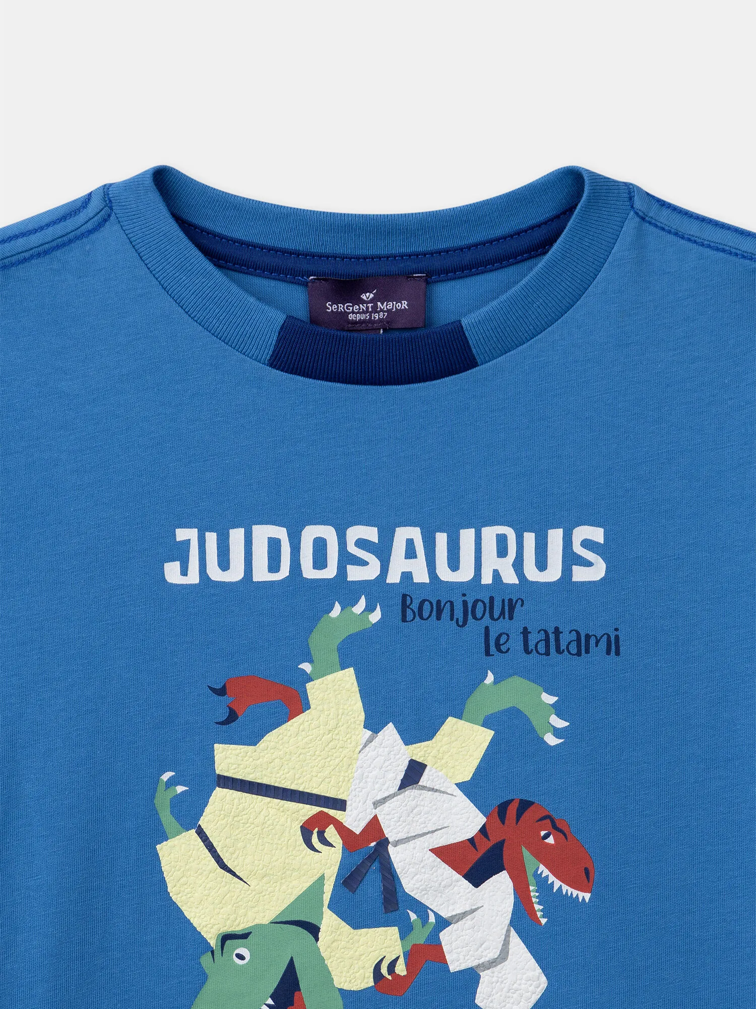 T-shirt bleu dino