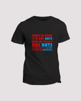 T-shirt dans la boue il y a les rats - La Ligne Shop