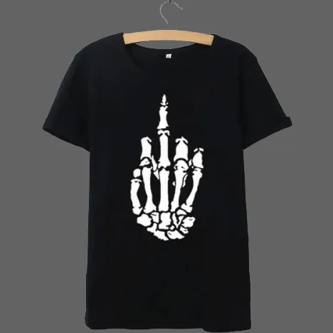 T-shirt doigt d'honneur pour femme