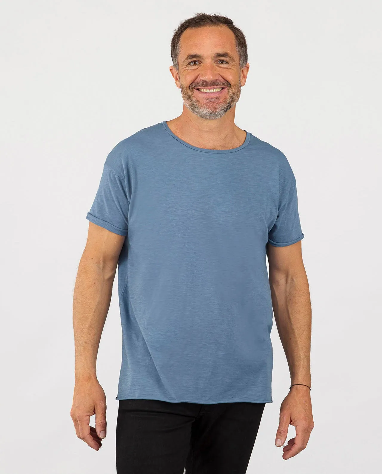 T-Shirt en coton flammé bio