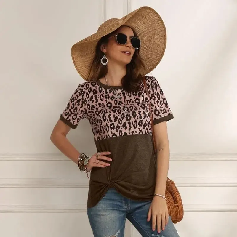 T-Shirt Femme Léopard Tendance