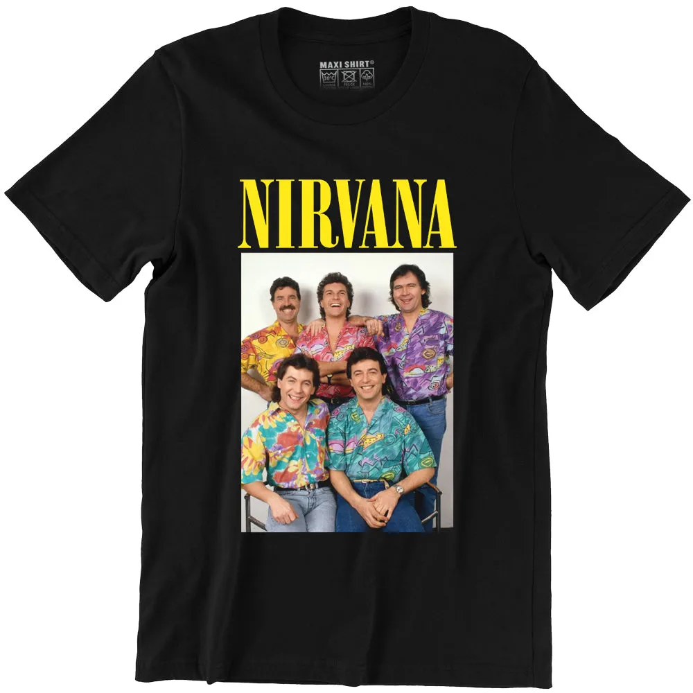 T-Shirt homme noir | humour Erreur Nirvana | Les musclés | vintage old school | idée cadeau drôle | 100% coton