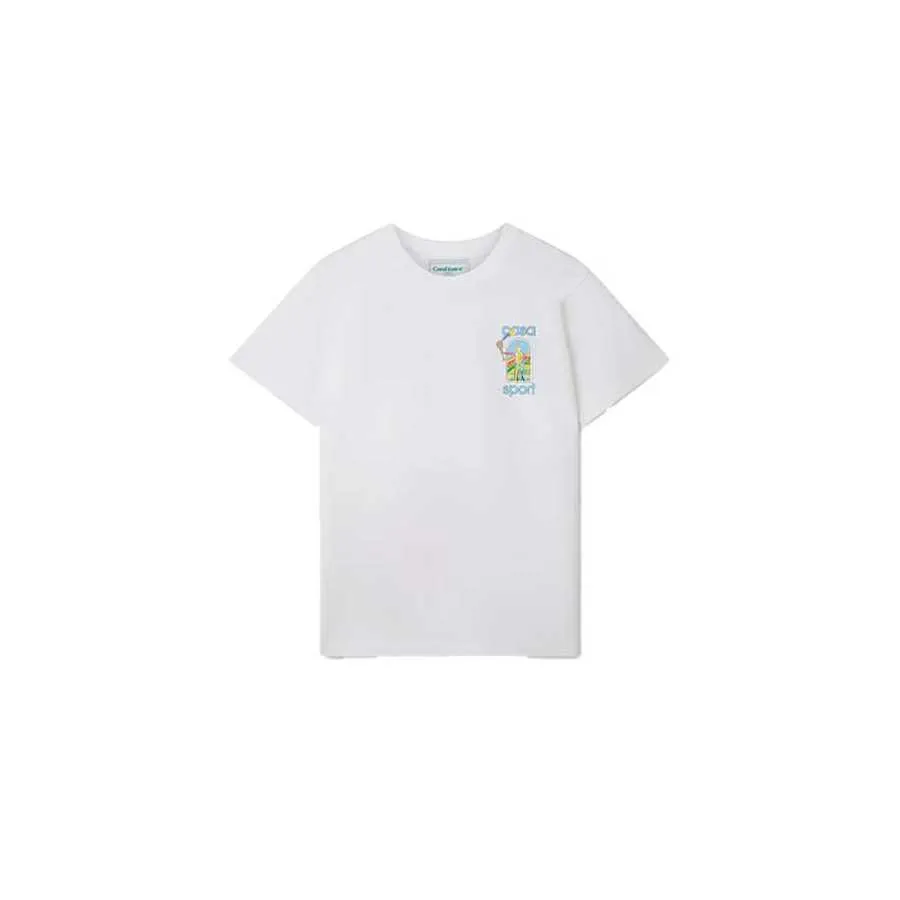 T-shirt Le Jeu Colore Blanc Casablanca Homme | Toulouse