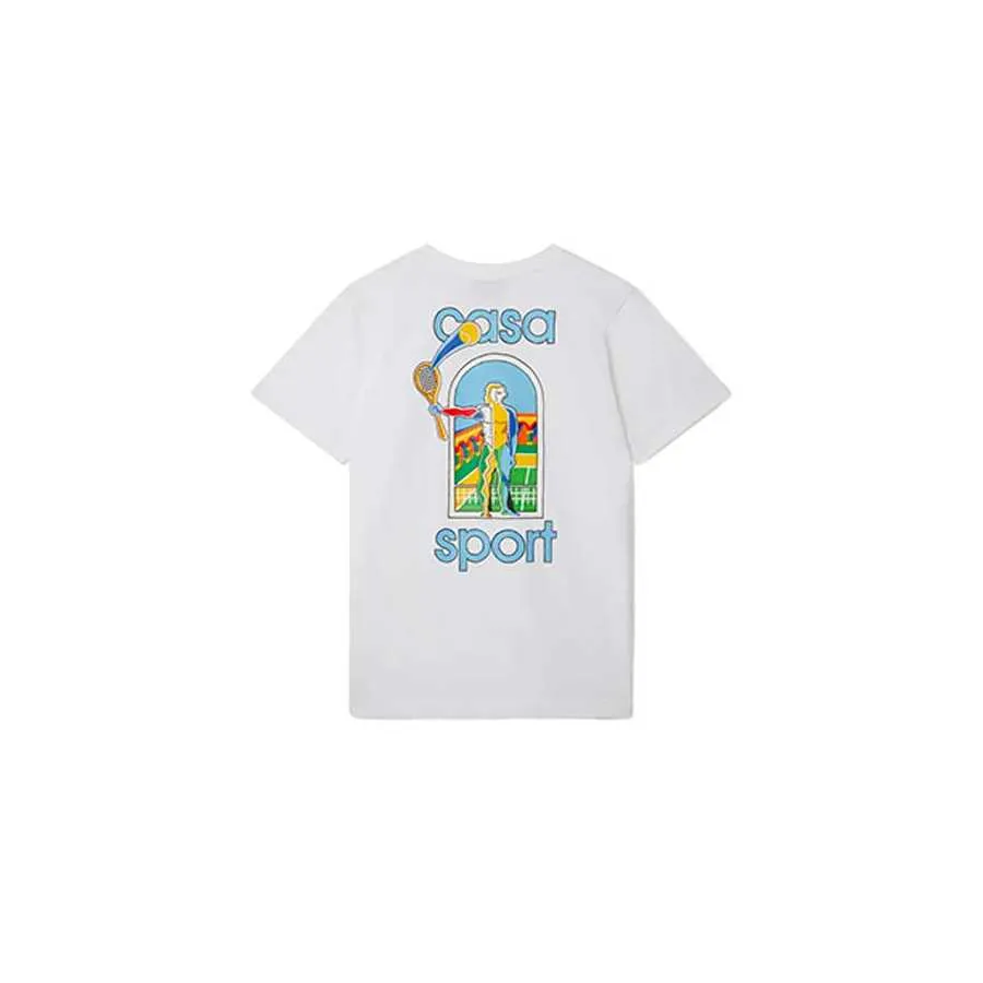 T-shirt Le Jeu Colore Blanc Casablanca Homme | Toulouse
