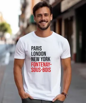 T-Shirt Paris London New York Fontenay-sous-Bois