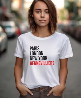 T-Shirt Paris London New York Gennevilliers