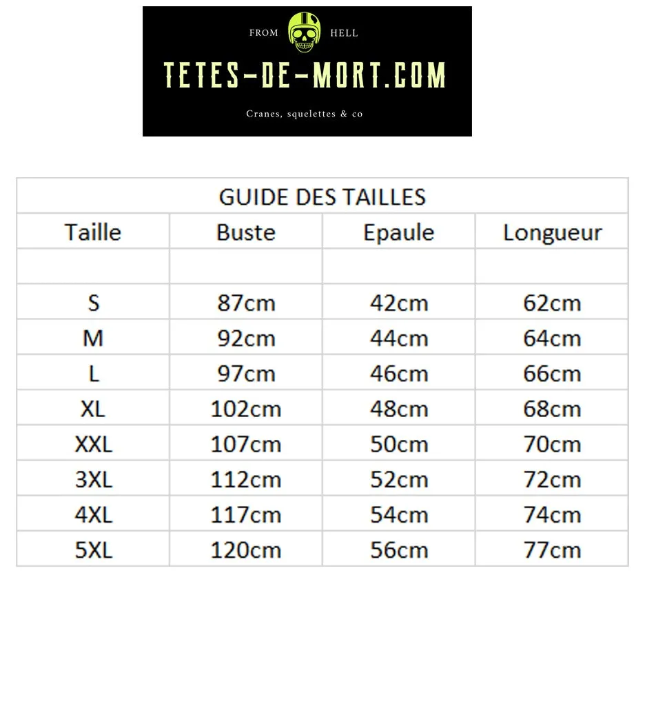 T-shirt roots tête de mort