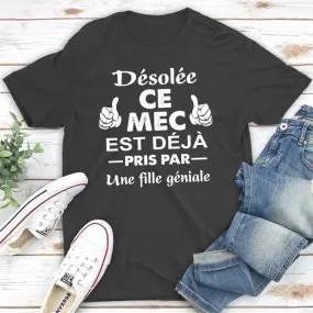 T-shirt Unisexe Personnalisé - Déjà Pris Par