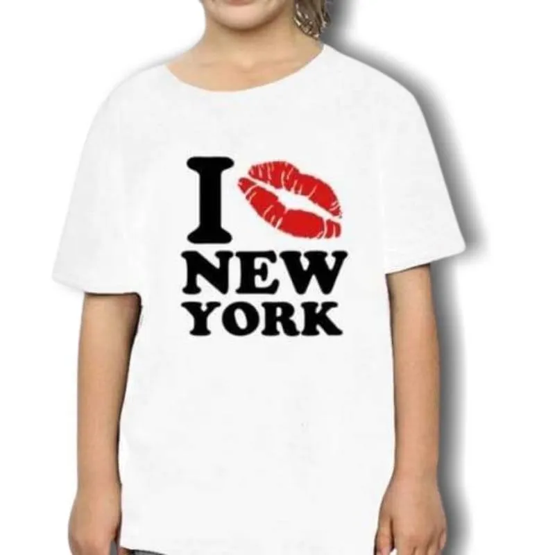 T-Shirt Vintage  I Love New York Fille