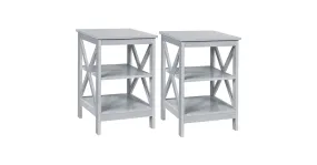 Tables de chevet en bois par deux