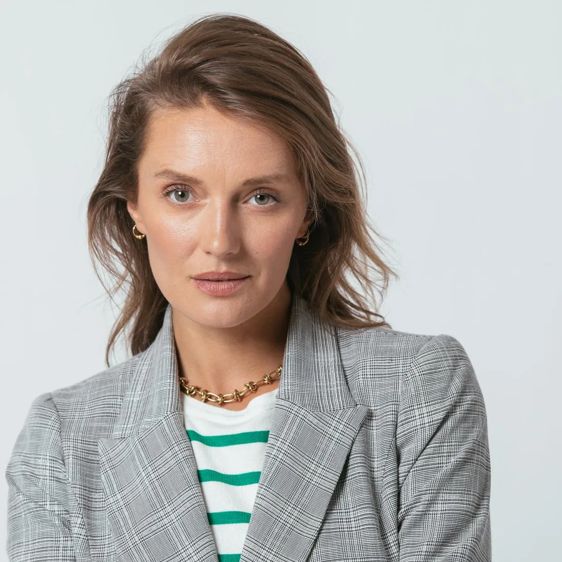 Tailleur veste à carreaux lurex Marie | Veste 3 SUISSES