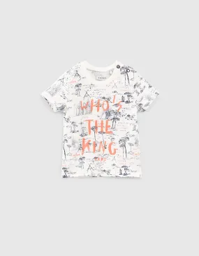 Tee-shirt blanc French West Coast bio bébé garçon 