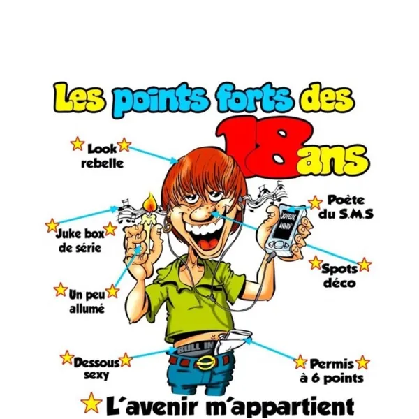 Tee Shirt Homme 18 ans