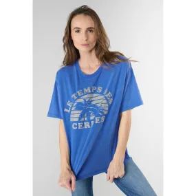 Tee-Shirt RILEY bleu Kaye en coton | 3 Suisses
