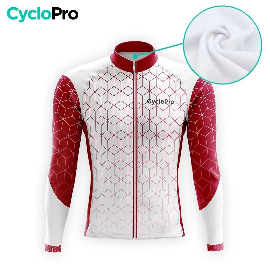 TENUE CYCLISTE AUTOMNE HOMME GRENAT - CUBIC+