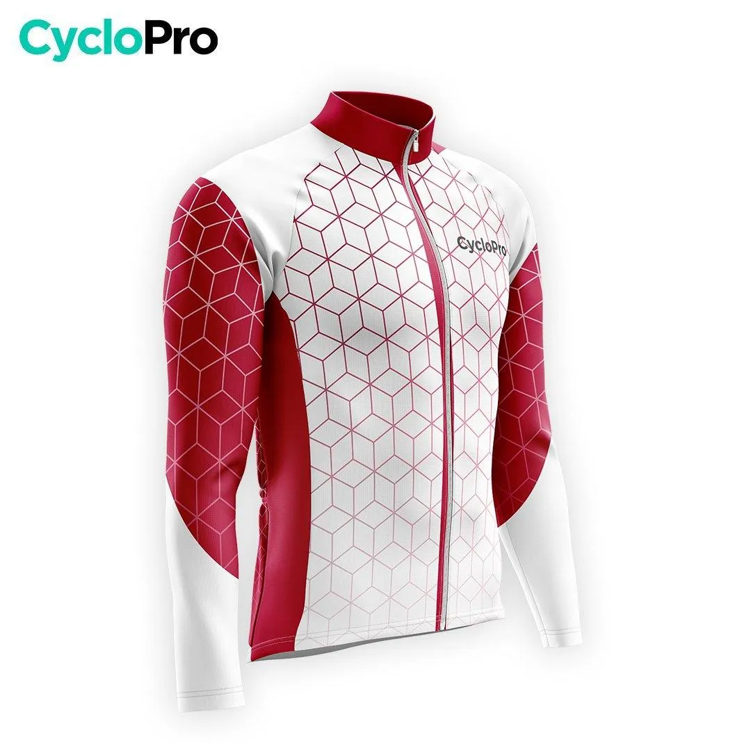 TENUE CYCLISTE AUTOMNE HOMME GRENAT - CUBIC+