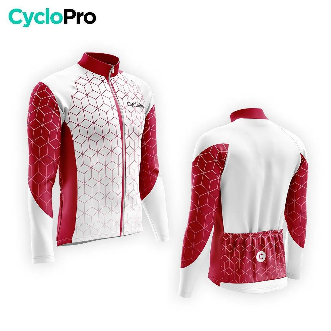 TENUE CYCLISTE AUTOMNE HOMME GRENAT - CUBIC+