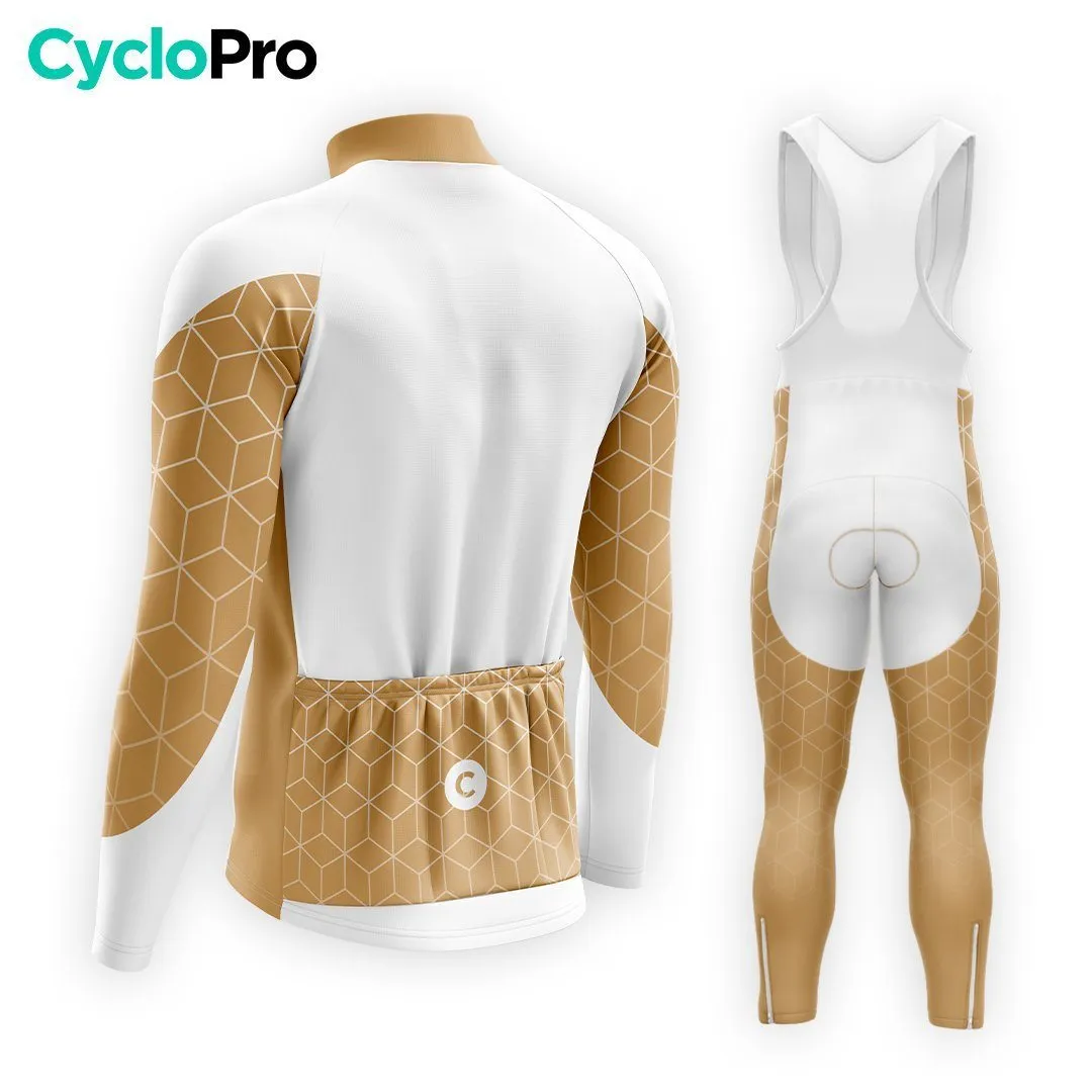 TENUE CYCLISTE AUTOMNE HOMME MARRON - CUBIC+