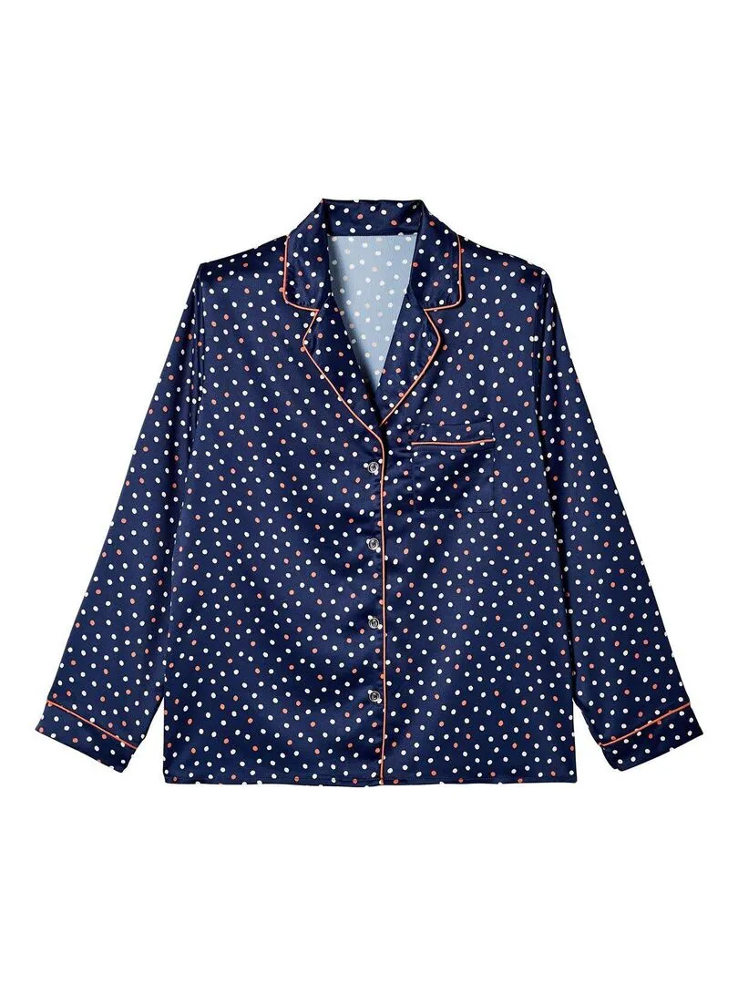 Top de pyjama BROOKLYN - Pomm'Poire - Bleu